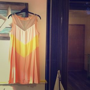 Yellow/Coral/Blue/White Sundress